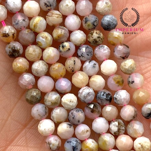 Jaspis bambusowy / kulka fasetowana / ok. 4mm