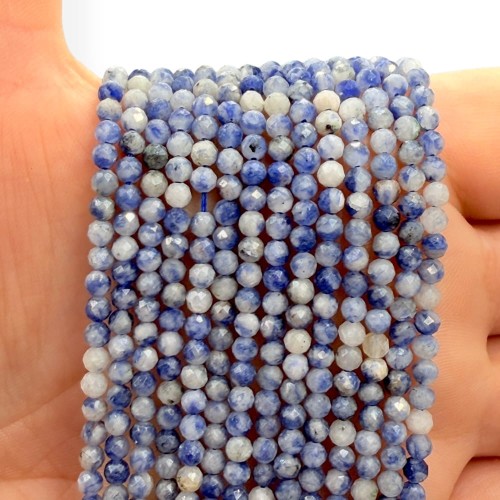 Jaspis Blue / kulka fasetowana / ok. 3mm