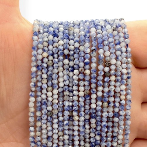 Jaspis Blue / kulka fasetowana / ok. 2mm