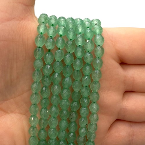 Awenturyn Zielony / oliwka fasetowana / ok. 5x7mm