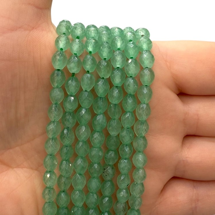 Awenturyn Zielony / oliwka fasetowana / ok. 5x7mm