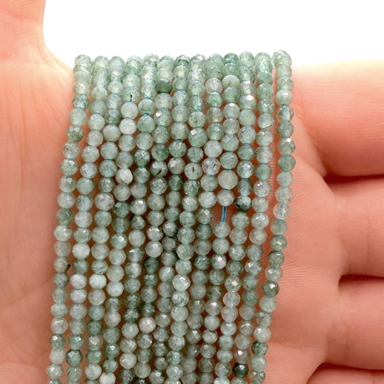 Kwarc lodowy / kulka fasetowana / ok. 3mm