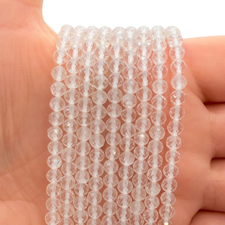 Kryształ Górski / kulka fasetowana / ok. 4mm