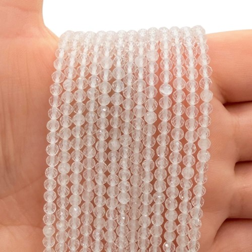 Kryształ Górski / kulka fasetowana / ok. 3mm