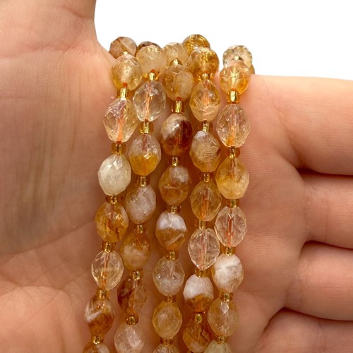 Cytryn / oliwka fasetowana / ok. 6x8 mm