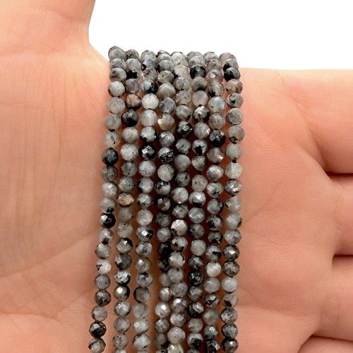 Larvikit / kulka fasetowana / ok. 3mm