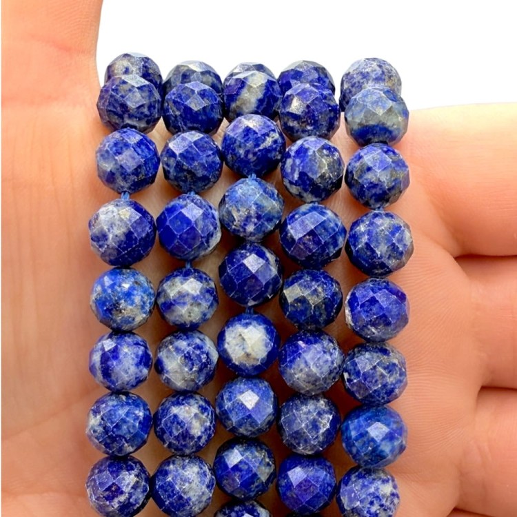 Lapis Lazuli / kulka fasetowana / ok. 8mm
