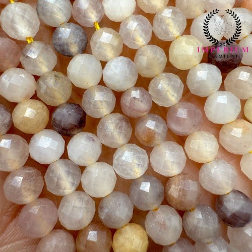 Kwarc Lilac / kulka fasetowana / ok. 6mm