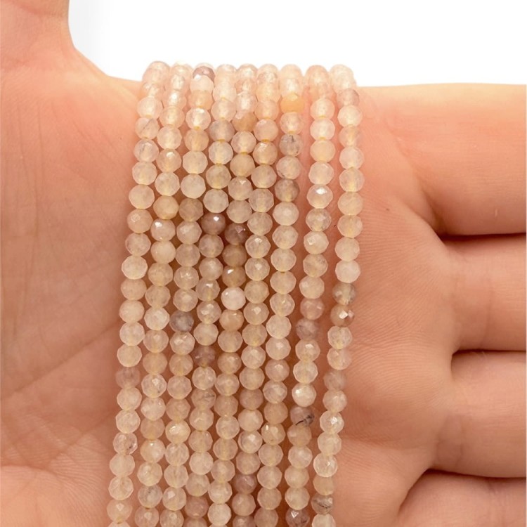 Kwarc Lilac / kulka fasetowana / ok. 3mm