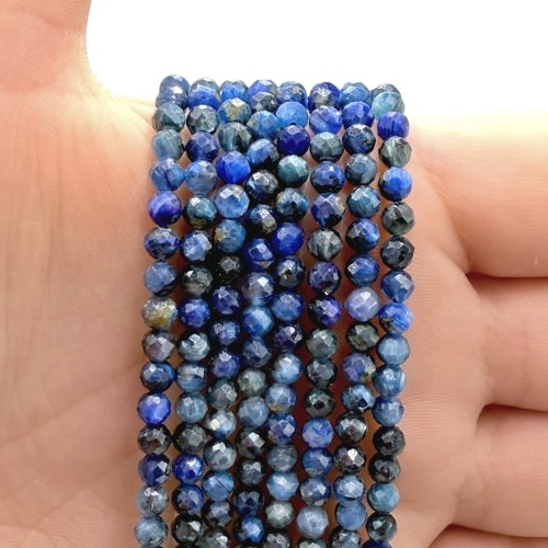 Kyanit / kulka fasetowana / ok. 4mm