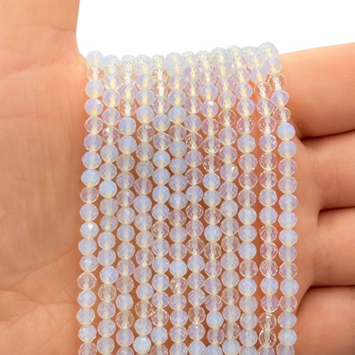 Opalit / kulka fasetowana / ok. 4mm