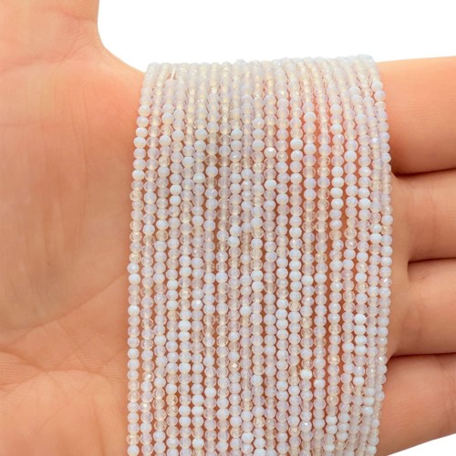 Opalit / kulka fasetowana / ok. 2mm