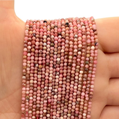 Rodonit Brunatny / kulka fasetowana / ok. 2mm