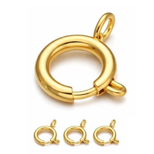 Zapięcie Federing 10mm / stal PVD / kolor złoty / 5 szt.