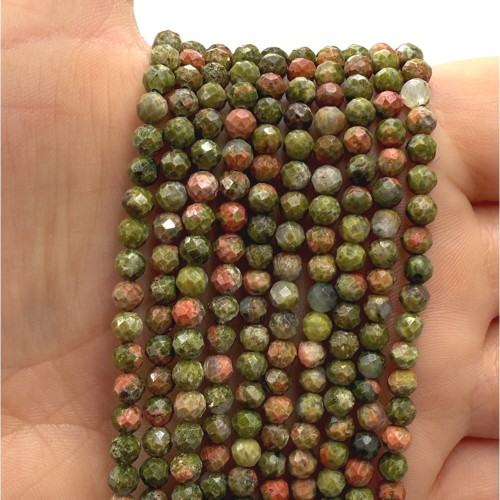 Unakit / kulka fasetowana / ok. 4mm