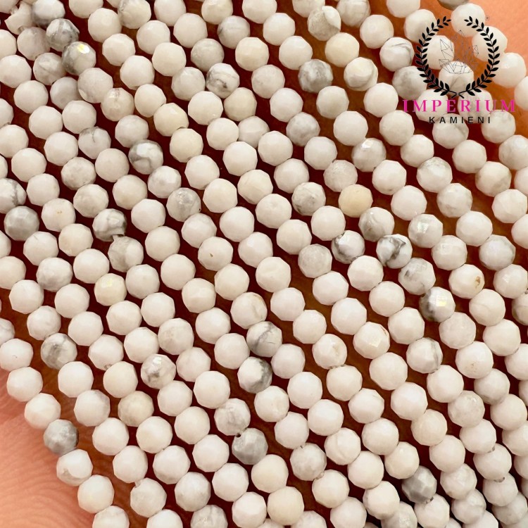 Howlit / kulka fasetowana / ok. 2mm