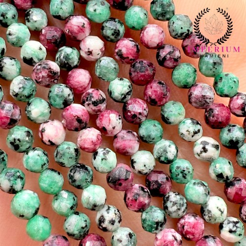 Jadeit Turkusowy / kulka fasetowana / ok. 3mm