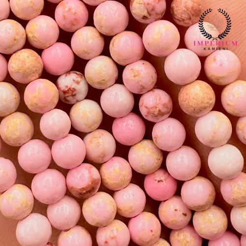 Jaspis Cesarski Różowy / kulka gładka / ok. 4mm