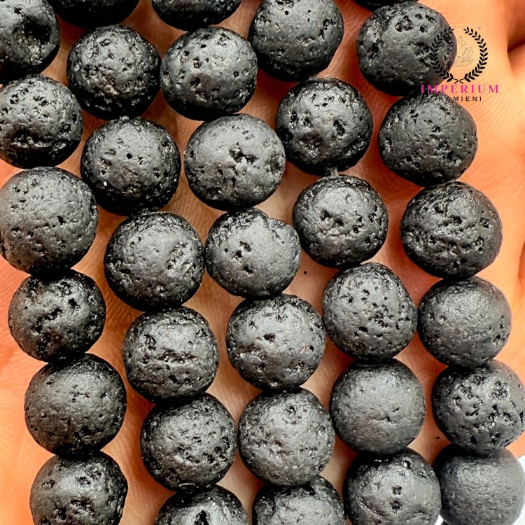 Lawa Wulkaniczna / kulka gładka / ok. 8mm