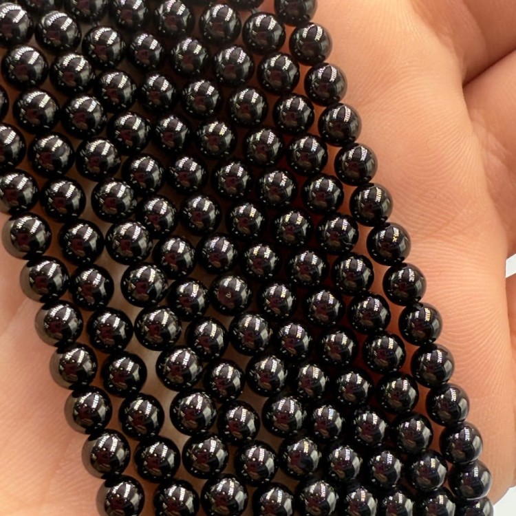 Turmalin Czarny / kulka gładka / ok. 4mm