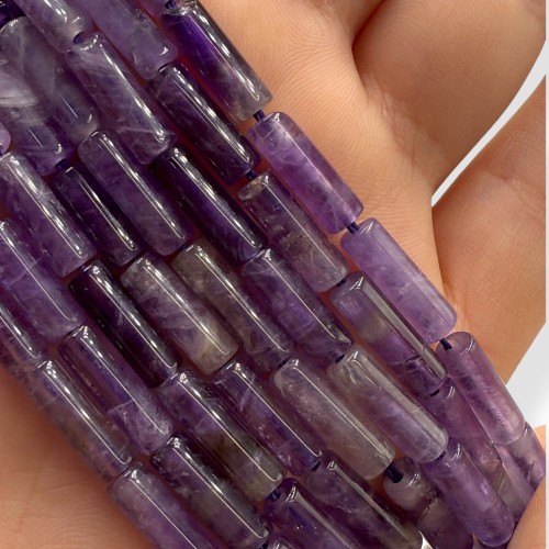 Ametyst / walec / ok. 4x13mm