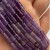 Ametyst / walec / ok. 4x13mm