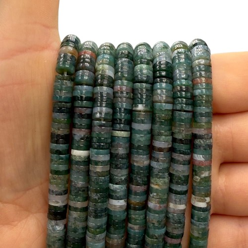 Agat idyjski / heishi / ok. 6x1mm