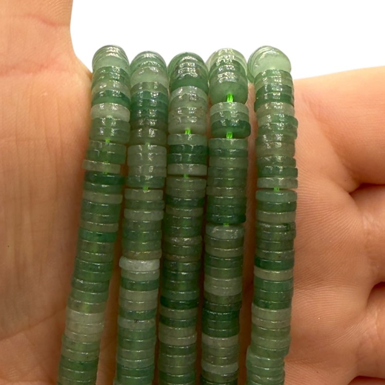 Awenturyn Zielony / heishi / ok. 6x1mm