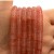 Kwarc truskawkowy / heishi / ok. 6x1mm