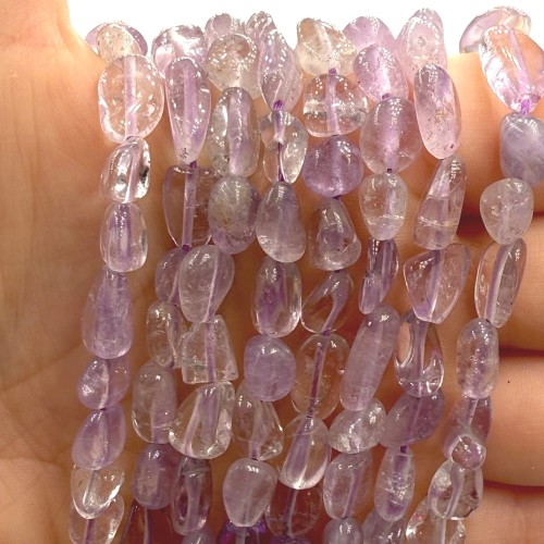 Ametyst / bryłka gładka / ok. 6-8mm