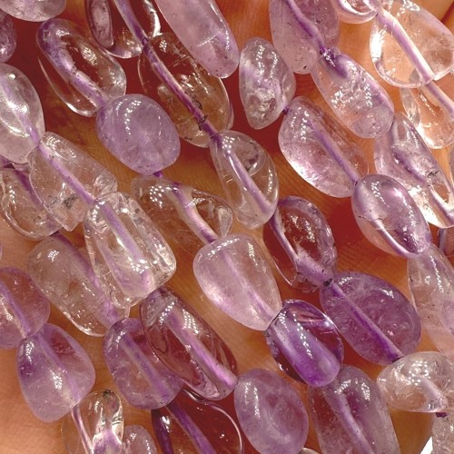 Ametyst / bryłka gładka / ok. 6-8mm