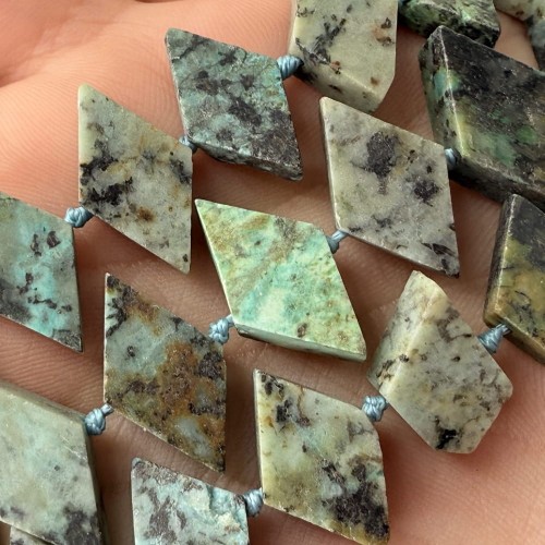 Turkus Afrykański / romb / 17x10x5mm