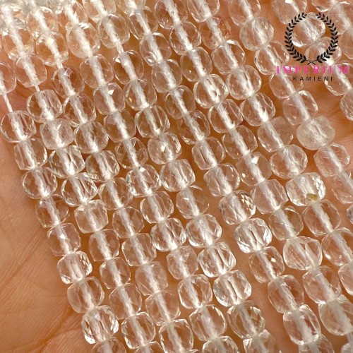 Kryształ Górski / kostka fasetowana / ok. 4x4mm