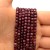 Rubin Ciemny diamentowy / kostka fasetowana / ok. 4x4mm