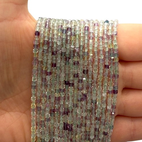Fluoryt / kostka fasetowana / ok. 2x2mm