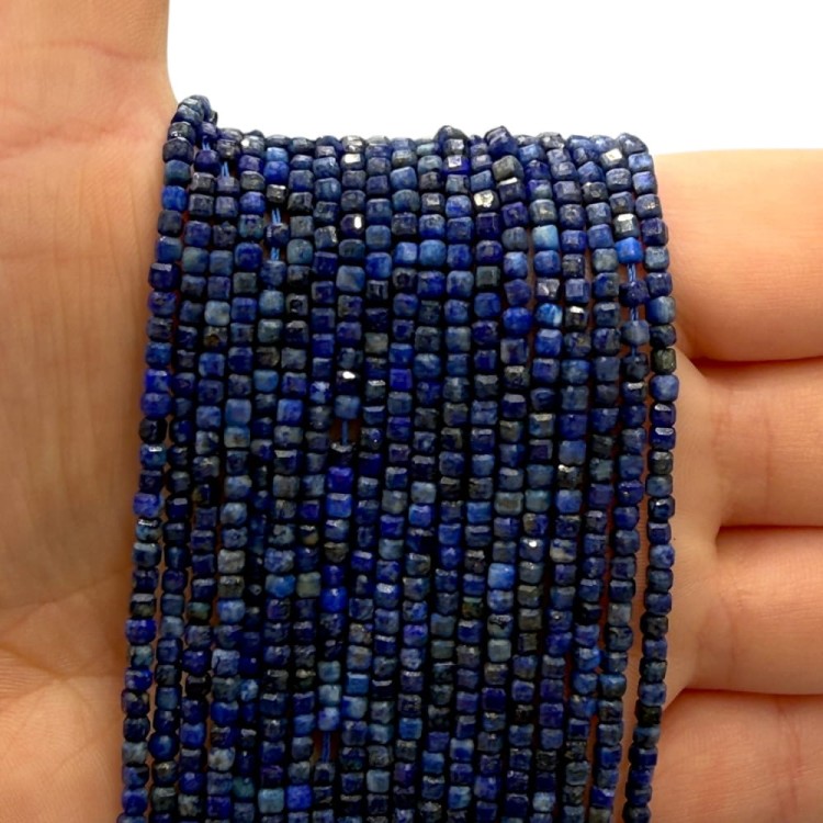 Lapis Lazuli / kostka fasetowana / ok. 2x2mm