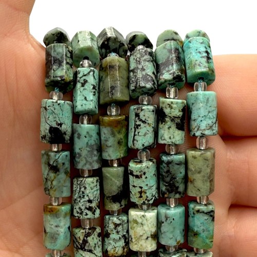 Turkus Afrykański / walec / ok. 7x11mm